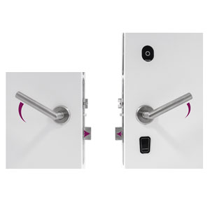  EVO Electronic Hotel Lock with Privacy by Double Reversible Handle