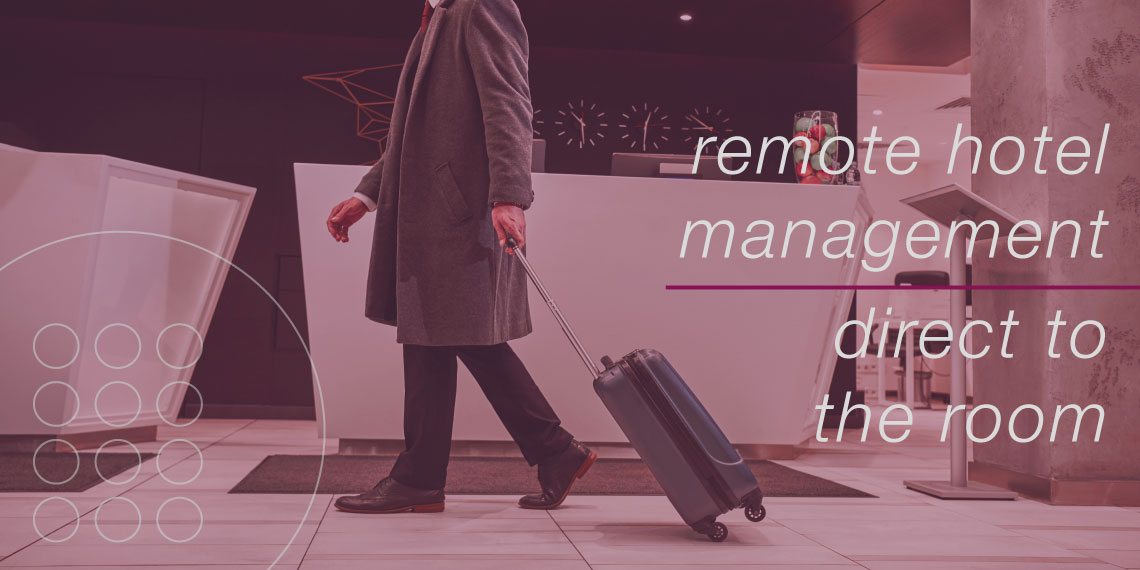 Online hotel management without a 24-hour reception