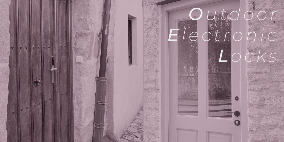 What features do exterior electronic locks have?