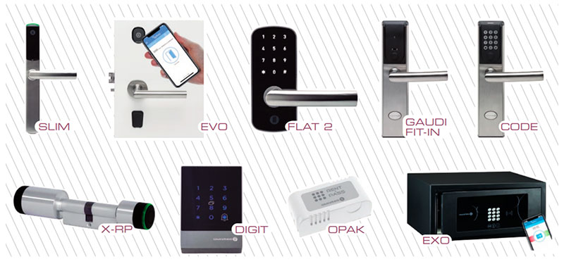 Online electronic locks by Omnitec