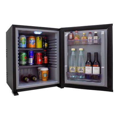 Totally silent thermoabsorption mini fridge for office